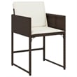 vidaXL 11 Piece Patio Dining Set in Brown