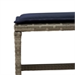 vidaXL 12 Piece Poly Rattan Patio Dining Set in Gray