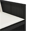 vidaXL 15 Piece Garden Dining Set in Black/Cream White