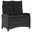 vidaXL Rattan Garden Dining Set in Black and Brown