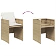 vidaXL 5 Piece Patio Dining Set in Brown