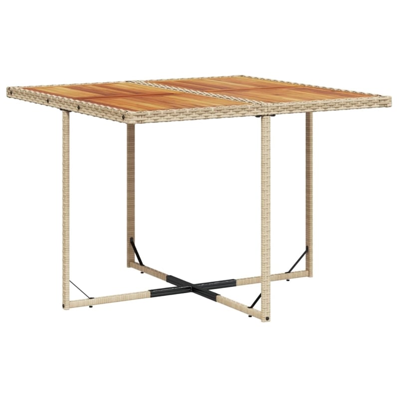 vidaXL 9 Piece Rattan Garden Dining Set in Brown