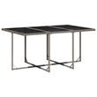 vidaXL Poly Rattan Garden Dining Set in Gray