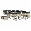 vidaXL 12 Seater Garden Dining Set in Black/Anthracite