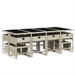 vidaXL 12 Seater Garden Dining Set in Black/Anthracite