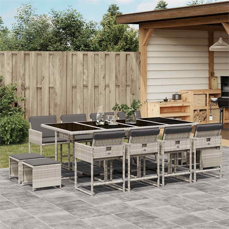 vidaXL 12 Seater Garden Dining Set in Black/Anthracite