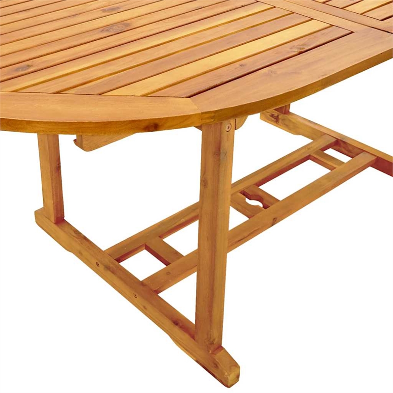 vidaXL 7 Piece Garden Dining Set in Cream