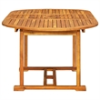 vidaXL 7 Piece Garden Dining Set in Cream