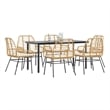 vidaXL Garden Dining Set in Brown