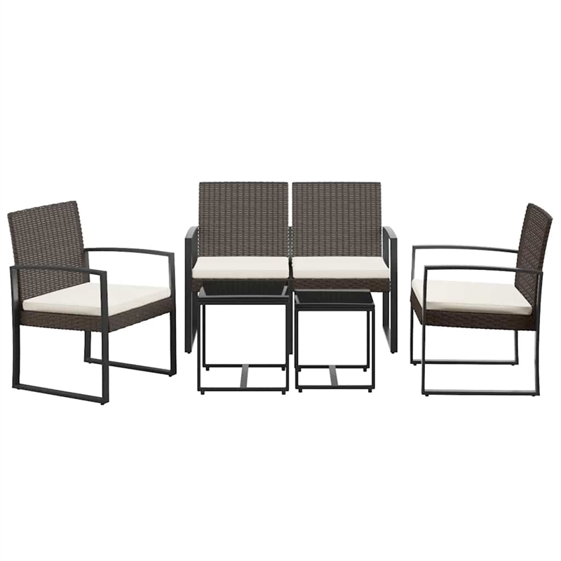 vidaXL 5 Piece Steel Garden Dining Set in Anthracite