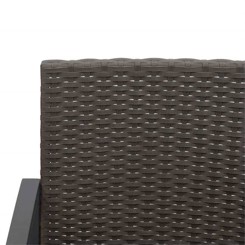 vidaXL 5 Piece Steel Garden Dining Set in Anthracite