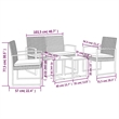 vidaXL 5 Piece Steel Garden Dining Set in Anthracite