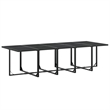 vidaXL Garden Dining Set in Black