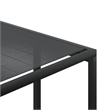 vidaXL Steel Garden Dining Set in Black