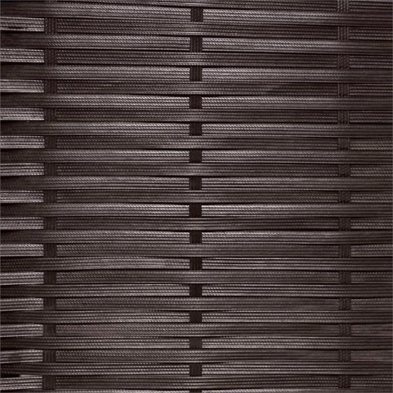 vidaXL 3 Piece Rattan Garden Dining Set in Brown/Cream white