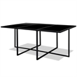 vidaXL 11 Piece Rattan Garden Dining Set in Black