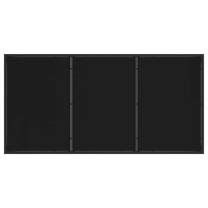 vidaXL 7 Piece Poly Rattan Garden Dining Set with Cushions in Black