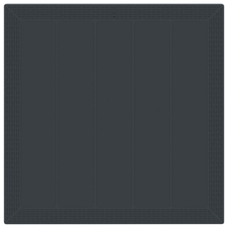 vidaXL 5 Piece Poly Rattan Garden Dining Set in Anthracite