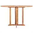 vidaXL 5 Piece Solid Teak Wood Garden Dining Set in Brown