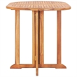 vidaXL 5 Piece Solid Teak Wood Garden Dining Set in Brown