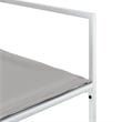 vidaXL 15 Piece Steel Garden Dining Set in White/Light Gray