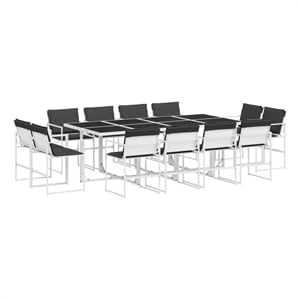 vidaXL 13 Piece Garden Dining Set in Anthracite