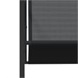vidaXL 17 Piece Steel Garden Dining Set in Black