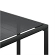 vidaXL 17 Piece Steel Garden Dining Set in Black