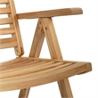 vidaXL 7 Piece Solid Teak Wood Garden Dining Set in Brown