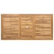 vidaXL 7 Piece Solid Teak Wood Garden Dining Set in Brown