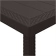 vidaXL Poly Rattan Garden Dining Set in Brown