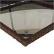 vidaXL 7 Piece Poly Rattan Patio Dining Set in Brown/Cream White