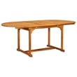 vidaXL Solid Acacia Wood Furniture Set in Black