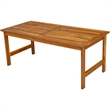 vidaXL 4 Piece Solid Acacia Wood Medium Furniture Set in Brown