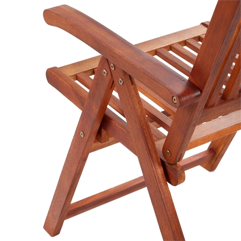 vidaXL 7 Piece Solid Acacia Wood Medium Furniture Set in Natural