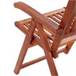vidaXL 7 Piece Solid Acacia Wood Medium Furniture Set in Natural