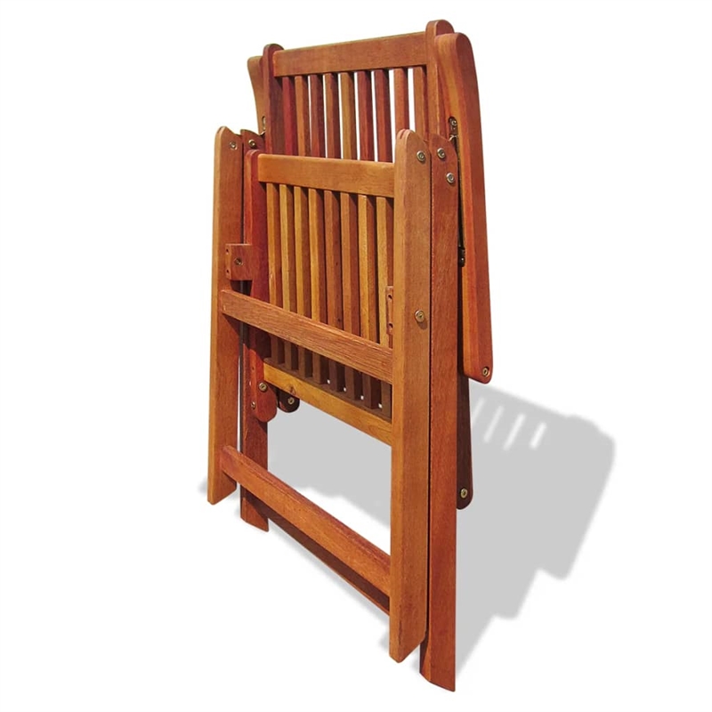 vidaXL 7 Piece Solid Acacia Wood Medium Furniture Set in Natural