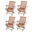 vidaXL 5 Piece Wood Furniture Set in Brown