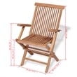 vidaXL 5 Piece Wood Furniture Set in Brown