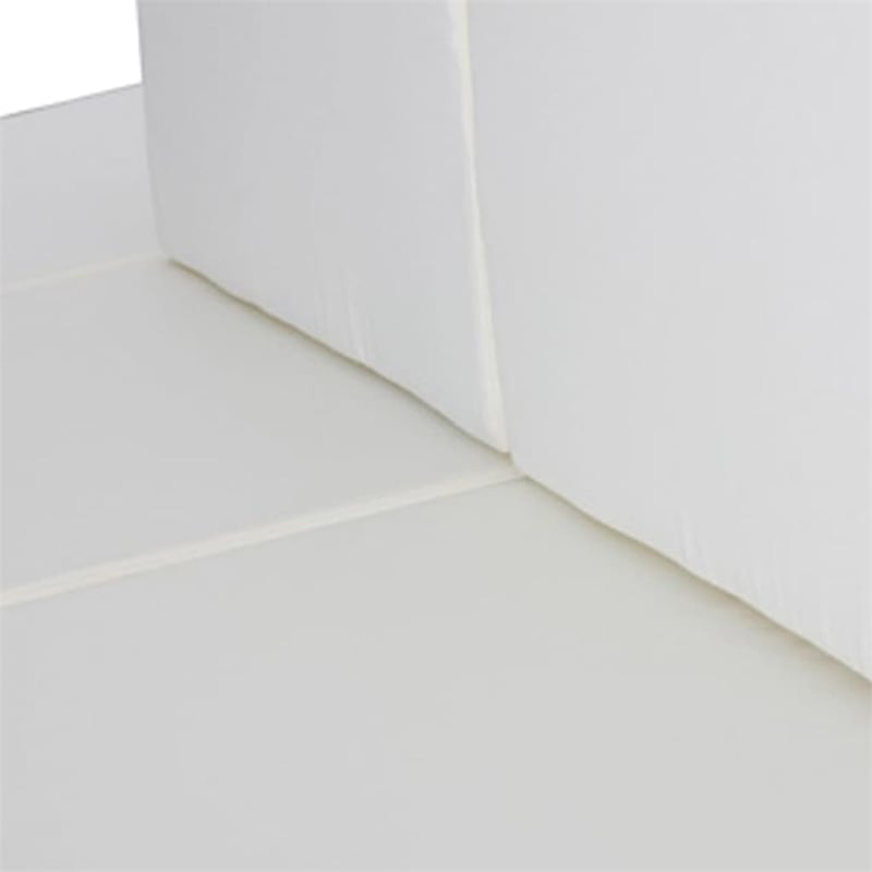 vidaXL 8 Piece Poly Rattan Garden Lounge Set in White/Brown/Cream