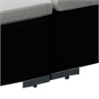 vidaXL 8 Piece Steel Lounge Set in Black/White/Cream