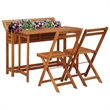 vidaXL Solid Acacia Wood Medium Furniture Set in Brown