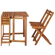 vidaXL Solid Acacia Wood Medium Furniture Set in Brown