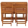 vidaXL Solid Acacia Wood Medium Furniture Set in Brown