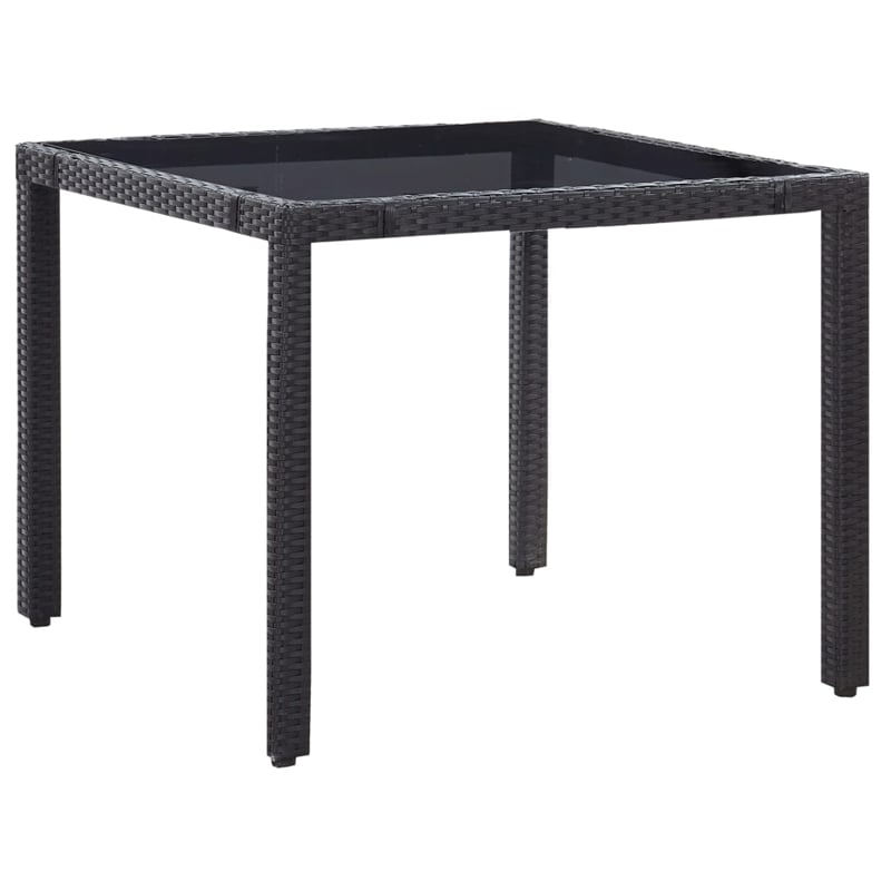 vidaXL 5 Piece Steel Furniture Set in Black
