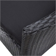 vidaXL 5 Piece Steel Furniture Set in Black
