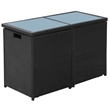 vidaXL 3 Piece Steel Small Furniture Set in Black