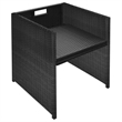 vidaXL 3 Piece Steel Small Furniture Set in Black
