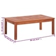 vidaXL 4 Piece Solid Acacia Wood Small Garden Lounge Set in Natural
