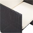 vidaXL 15 Piece Furniture Set in Black/White/Cream